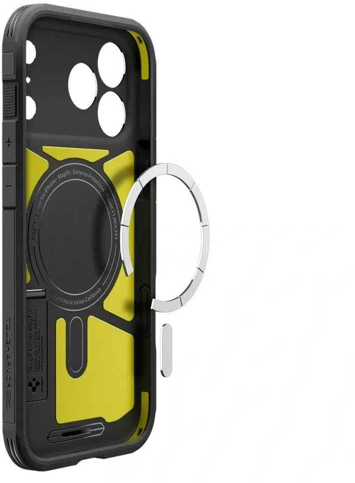Spigen Tough Armor T MagSafe dėklas, juodas - iPhone 17 Pro Max
