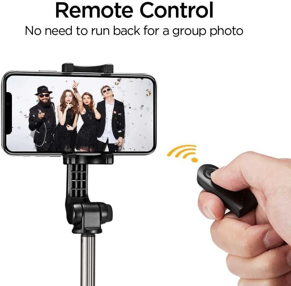 Spigen Selfiestick Tripod S540W juodos spalvos Bluetooth 000SS24111