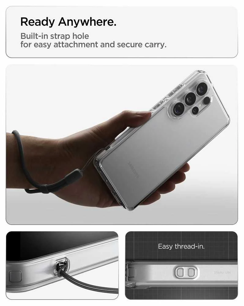 Spigen Ultra Hybrid dėklas skirtas Samsung Galaxy S26 Ultra – skaidrus