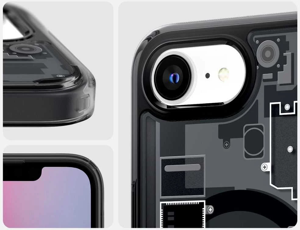 „Spigen Ultra Hybrid MagSafe“ dėklas, skirtas „iPhone 16e / 17e Zero One“ - Juodas