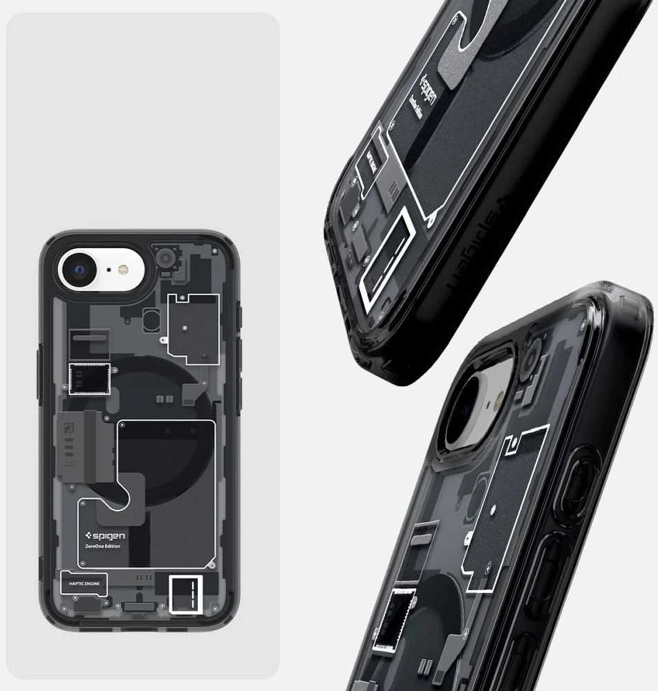 „Spigen Ultra Hybrid MagSafe“ dėklas, skirtas „iPhone 16e / 17e Zero One“ - Juodas
