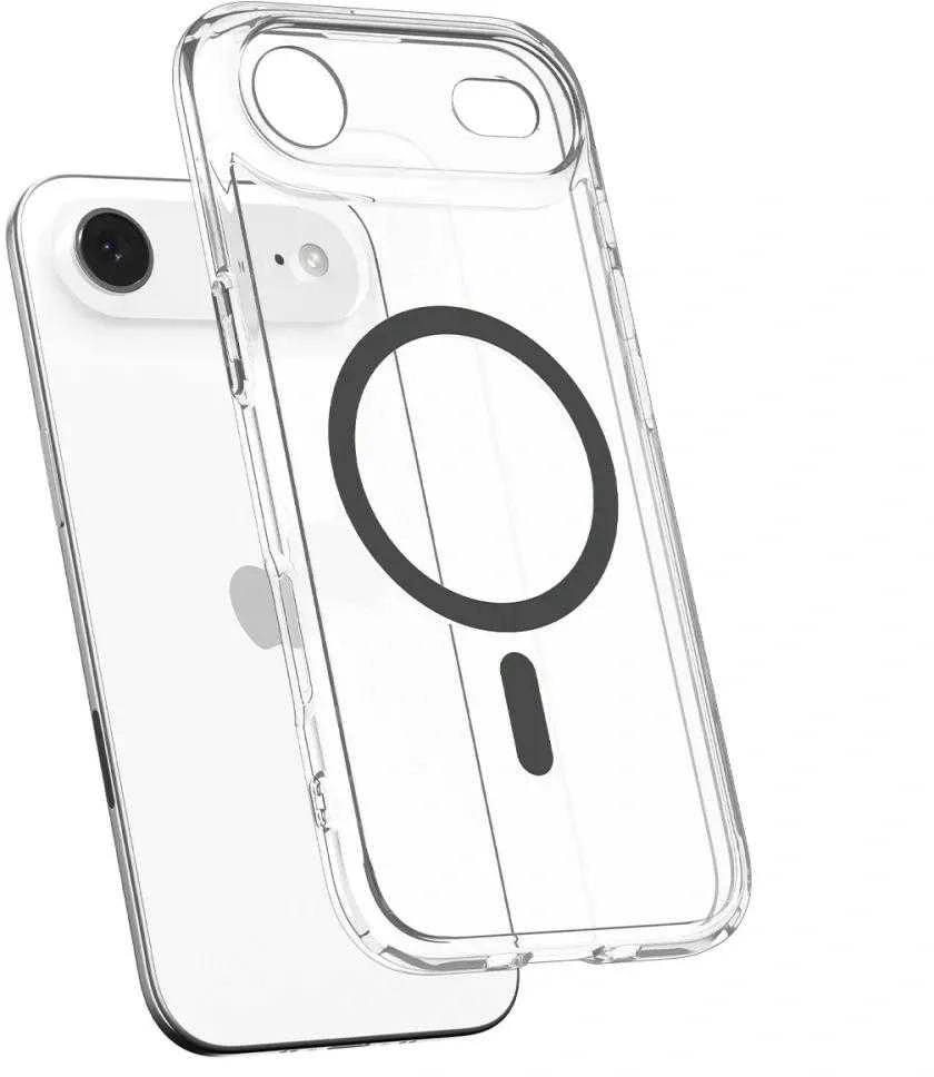 Spigen Ultra Hybrid MagSafe dėklas skirtas Apple iPhone 17 Air – skaidrus pilkos spalvos