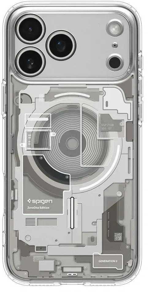 Dėklas „Spigen Ultra Hybrid MagSafe“, natūralaus titano spalvos – „iPhone 17 Pro Max“