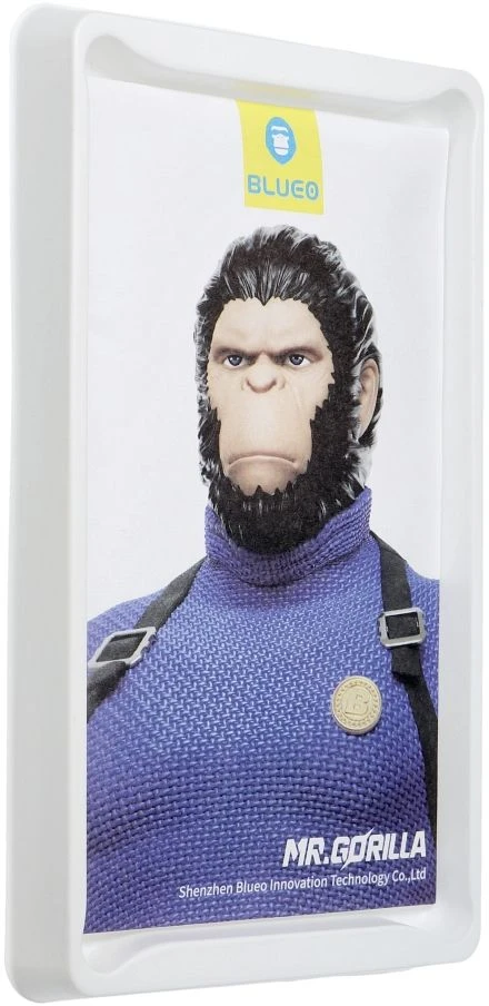 Blueo LCD apsauginis stikliukas 5D Mr. Monkey Glass (Strong HD) Apple iPhone 18 Pro Max juodas