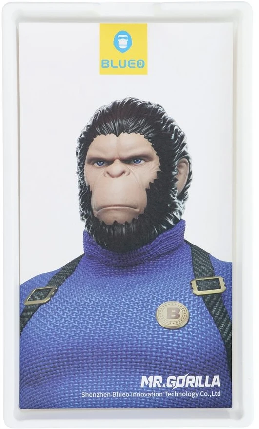 Blueo Szkło Hartowane 5D do iPhone 18 PRO Mr. Monkey Glass (Large Arc Edge Strong Dustproof) juoda