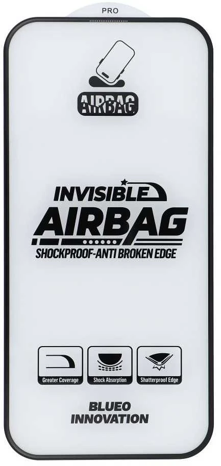 Blueo 5D Mr. Monkey Glass - Apple iPhone 16 juodas (Airbag Anti-broken)