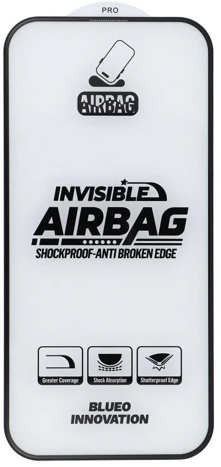 Blueo 5D Mr. Monkey Glass - Apple iPhone 14 Pro Max juodas (Airbag Anti-broken)