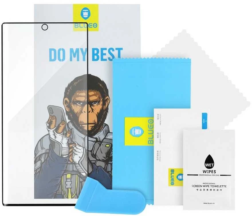 Blueo 5D Mr. Monkey Glass - skirtas Samsung Galaxy A53 5G juodas (Strong Lite)