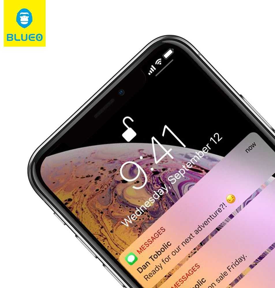 Blueo 5D grūdintas stiklas Samsung A57 5G Mr. Monkey Glass (antistatinis, stiprus HD) juodas