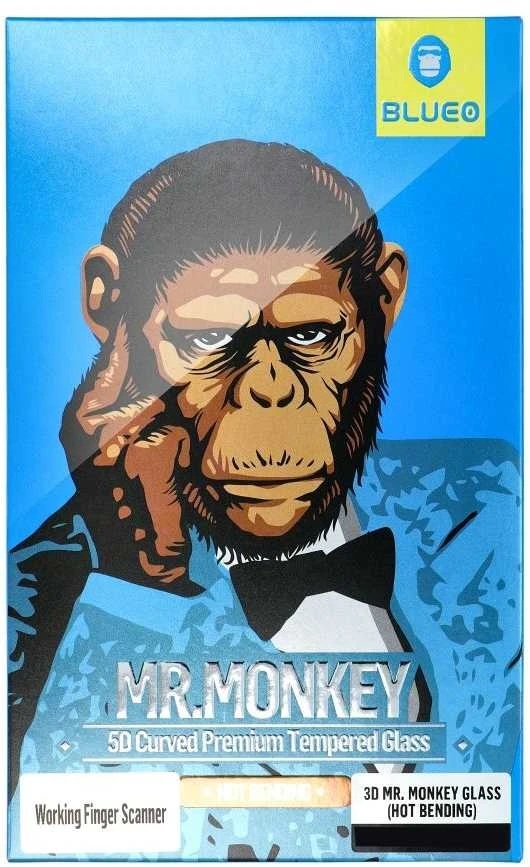 Blueo 5D Mr. Monkey Glass - skirtas Samsung Galaxy A53 5G juodas (Strong Lite)
