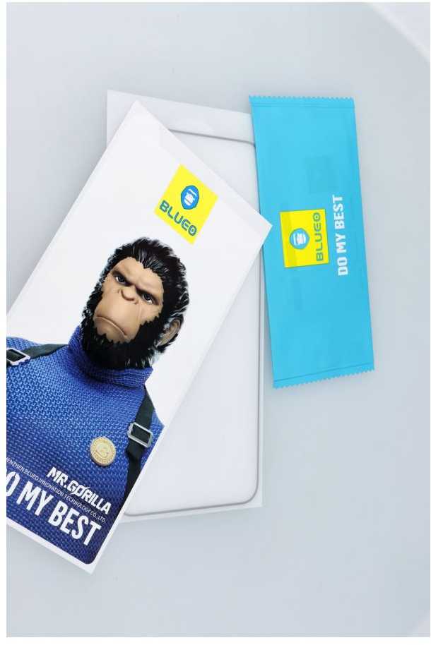 Blueo LCD apsauginis stikliukas 5D Mr. Monkey Glass (Strong Lite) Samsung A356 A35 5G/A556 A55 5G juodas