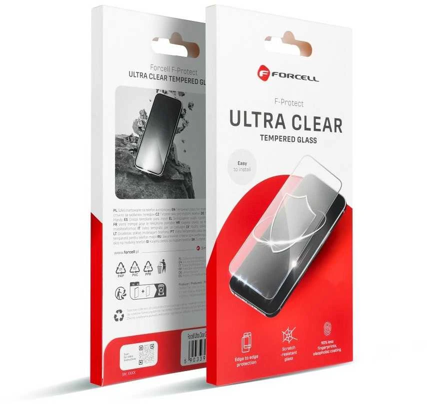 Forcell Ultra Clear Glass - skirtas Samsung Galaxy A16 4G / A16 5G / M16 5G juodas