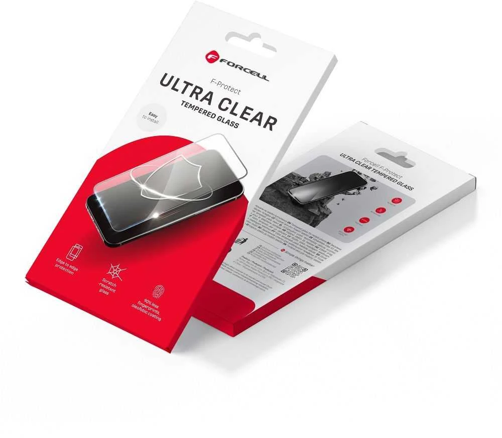 Forcell Ultra Clear Glass - skirtas Samsung Galaxy S22 / S23 juodas