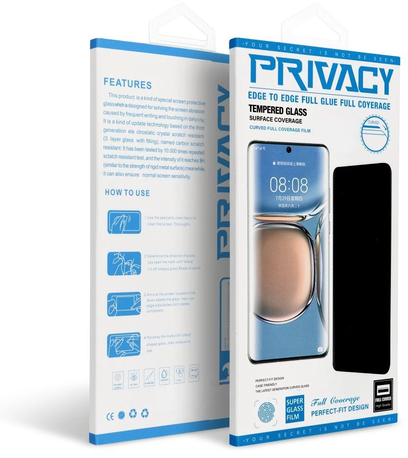 OG Premium Privacy Glass - skirtas Xiaomi Redmi Note 14 Pro+ juodas