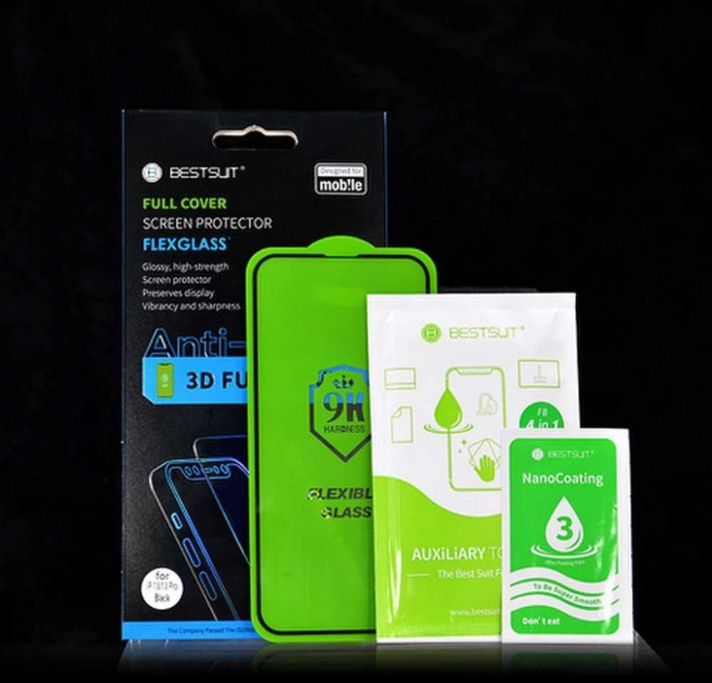 Bestsuit Flexible Hybrid Glass 5D skirtas Xiaomi 14T juodas