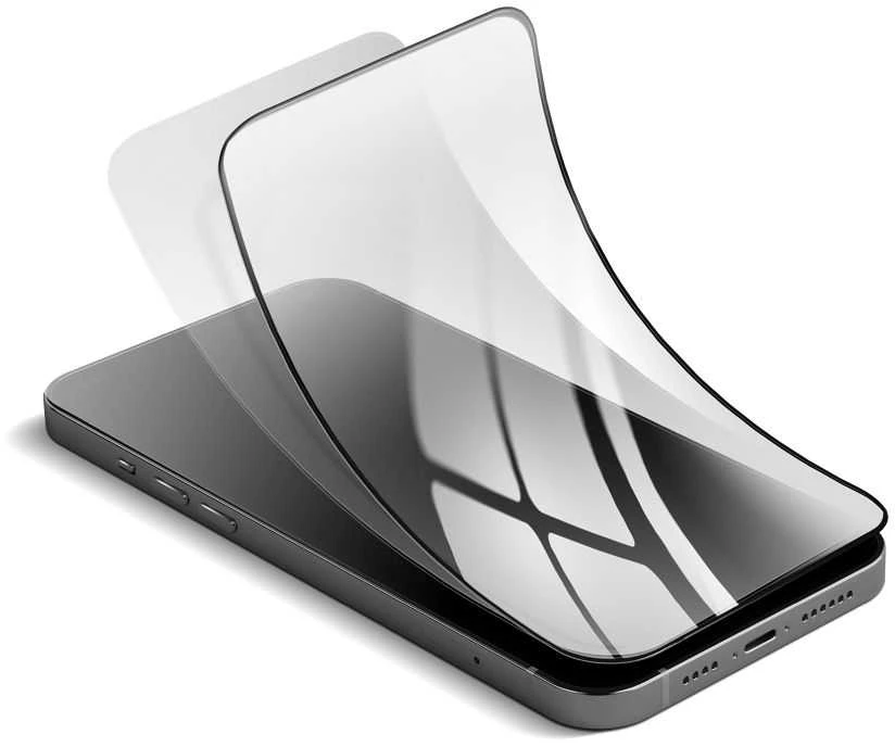 5D hibridinis stiklas, skirtas „Samsung A57 5G Forcell Flexible“ juodas
