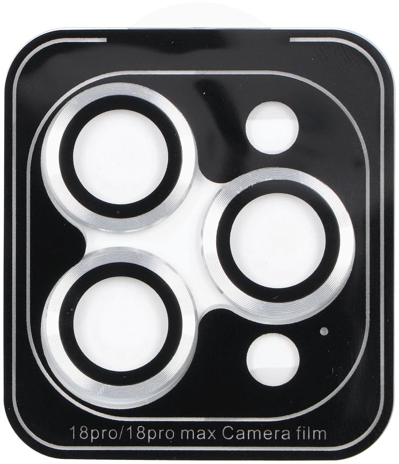 Blue Star Camera Lens Protector Mėlynas STAR Easy Install for IPHONE 18 PRO / 18 PRO MAX sidabrinis