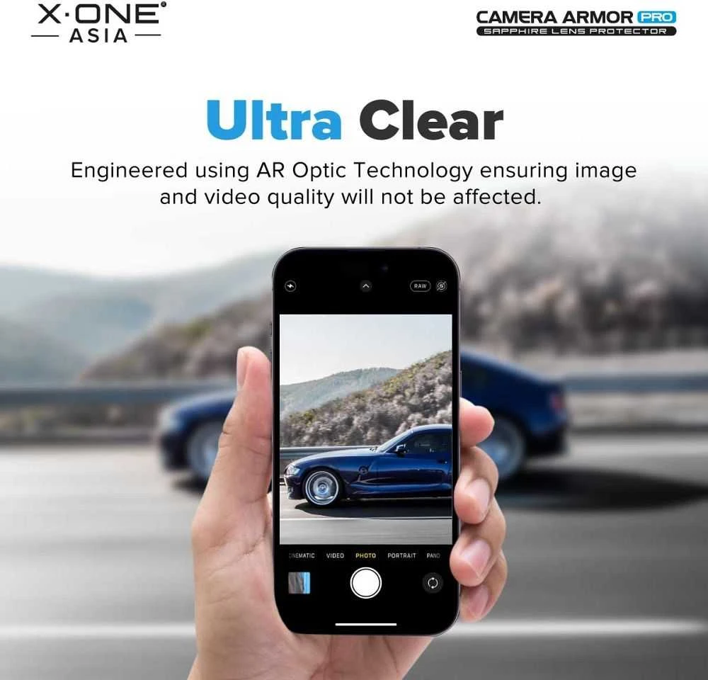 „X-ONE“ safyrinis apsauginis stiklas kameros objektyvui – skirtas Samsung „Galaxy S26 Ultra“