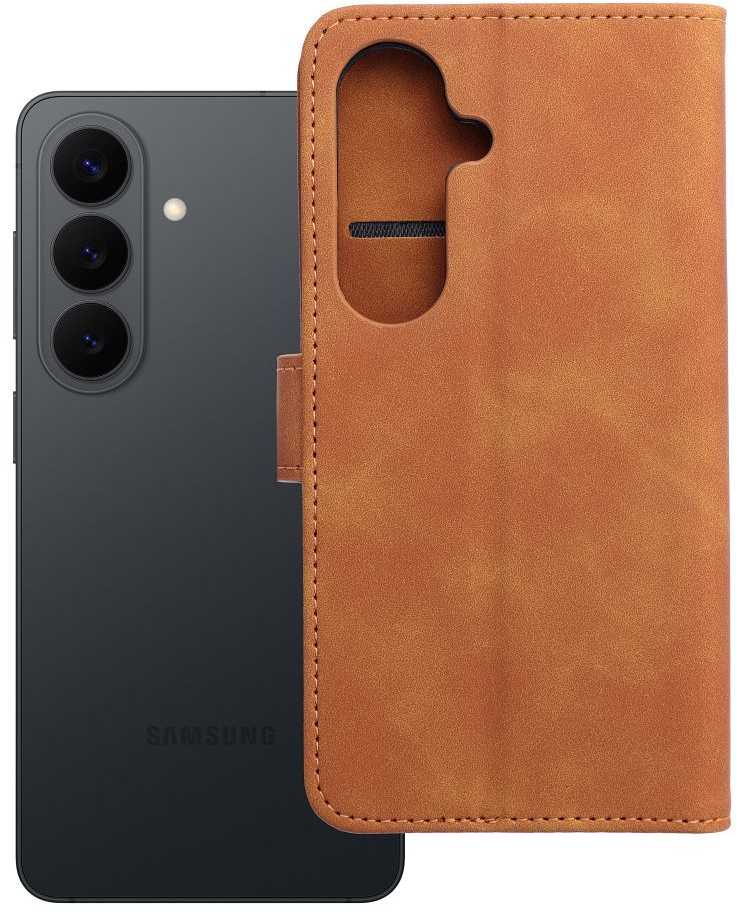 Oem Dėklas su klapką na Samsung S26 Tender Book ruda