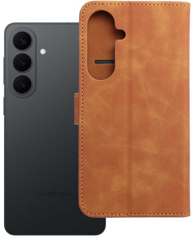 Oem Dėklas su klapką na Samsung S26 PLUS Tender Book ruda