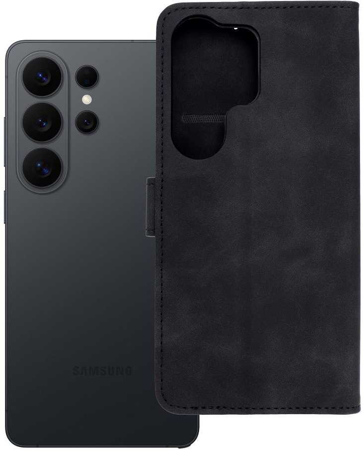 Oem Dėklas su klapką na Samsung S26 ULTRA Tender Book juoda