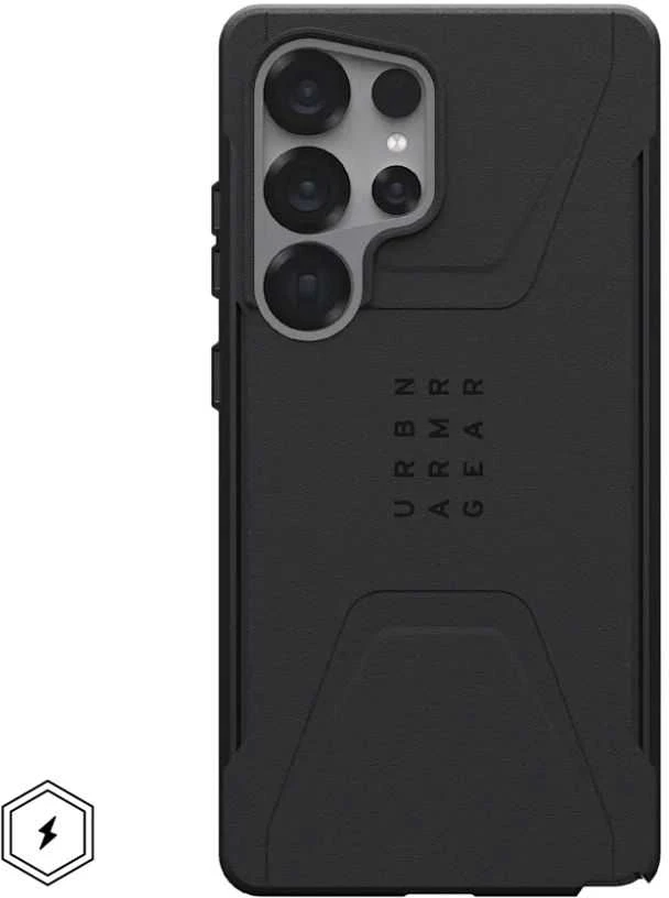 Dėklas Urban Armor Gear UAG Civilian Pro, Juodas - Samsung Galaxy S25 Ultra
