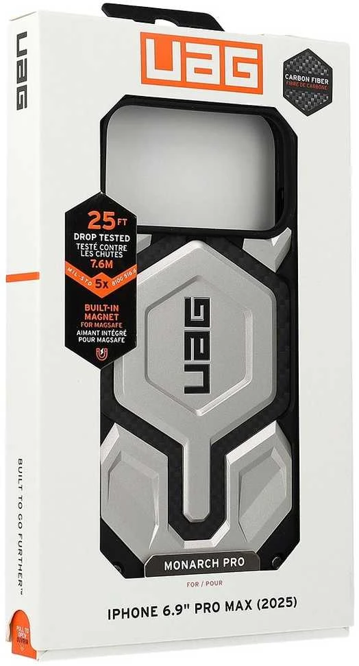 Urban Armor Gear UAG „Monarch Pro MagSafe“ dėklas, skirtas „iPhone 17 Pro Max“ – titano spalvos