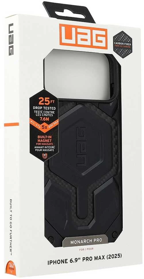 Urban Armor Gear UAG Monarch Pro MagSafe dėklas iPhone 17 Pro Max - Juodas ir pilkas
