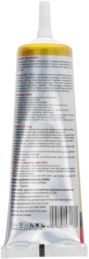 Valiklis Sintetiniai klijai T8000 110ml