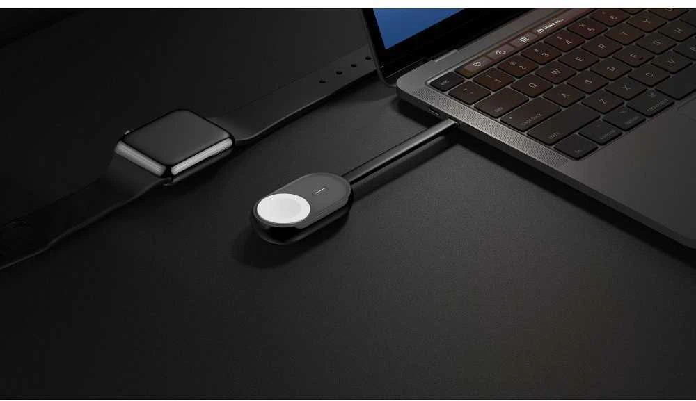 VEGER maitinimo blokas 1200 mAh, skirtas laikrodžiui suderinamai su Apple Watch Pomme (W0102) baltos spalvos