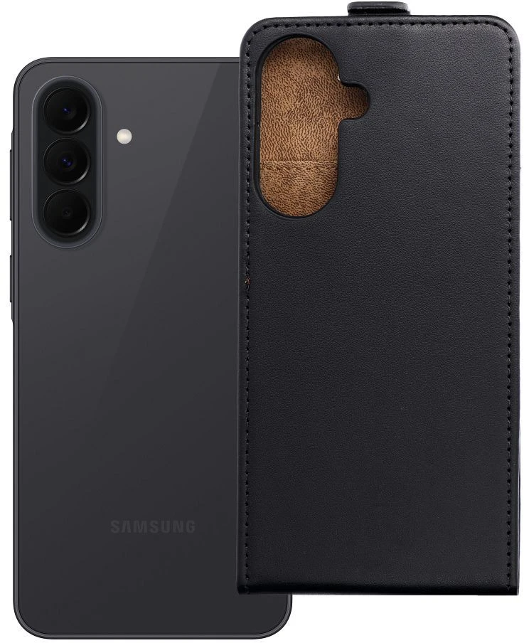 Oem Vertikalus atverčiamas dėklas Samsung A57 5G Slim Flexi Fresh Juodas