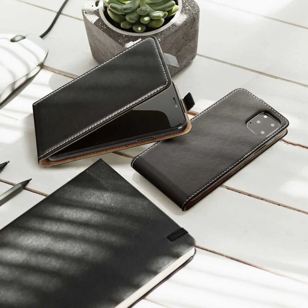 Oem Vertikalus dėklas „SLIM FLEXI FRESH“, skirtas „SAMSUNG A17“, juodas