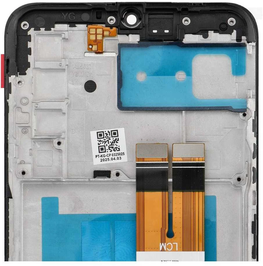 LCD ekranas, skirtas SAMSUNG A03S A037G OEM su rėmeliu (164 mm)