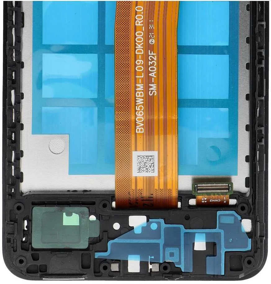 FixCell LCD ekranas, skirtas SAMSUNG A12 A127 OEM rėmeliui su komponentais