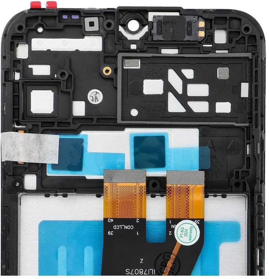 FixCell LCD ekranas, skirtas SAMSUNG A14 4G A145F OEM rėmeliui su komponentais