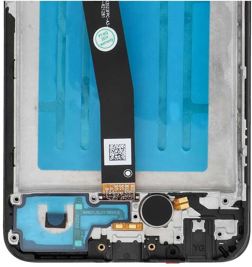 FixCell LCD ekranas, skirtas SAMSUNG A22 5G OEM rėmeliui su komponentais