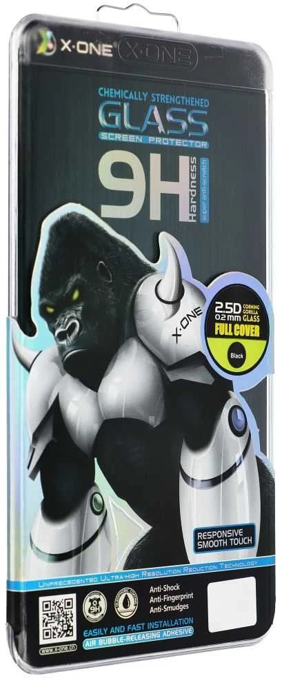 3D Full Cover Apsauginis stiklas X-ONE - skirtas Samsung Galaxy S25 (case friendly) - working fingerprint sensor