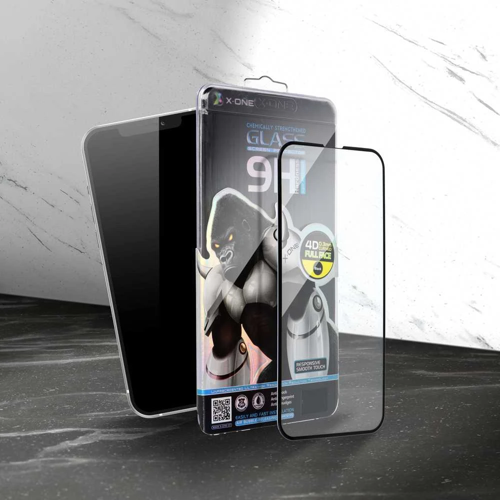 Grūdintas stiklas skirtas Samsung A57 5G X-One Full Cover Extra Strong Matowe (full glue) juoda