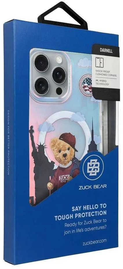 New York ZUCK BEAR dėklas DARNELL FROSTED LASER suderinamas su MagSafe, skirtas IPHONE 16 Pro Max, Niujorkas