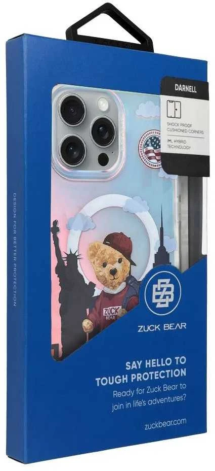New York ZUCK BEAR dėklas DARNELL FROSTED LASER suderinamas su MagSafe, skirtas IPHONE 16 Pro, Niujorkas