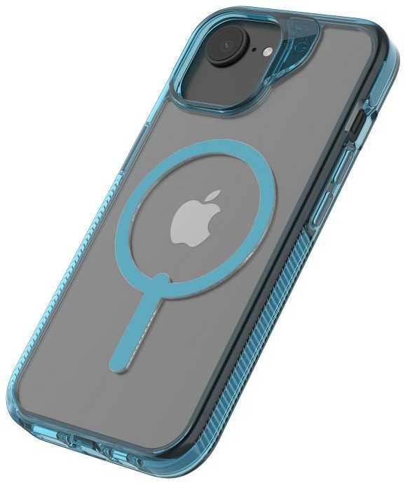 Dėklas ZAGG Santa Cruz Snap Case su MagSafe, skirtas iPhone 16e (2025) / 15 / 14 / 13 - Mėlyna