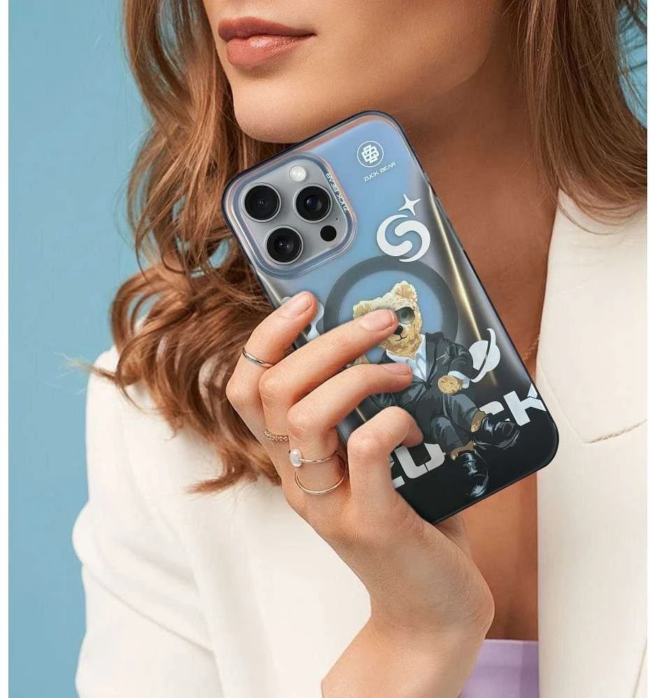 ZUCK BEAR dėklas BERLIN BOSS MAG suderinamas su MagSafe, skirtas IPHONE 16 Pro eins suave