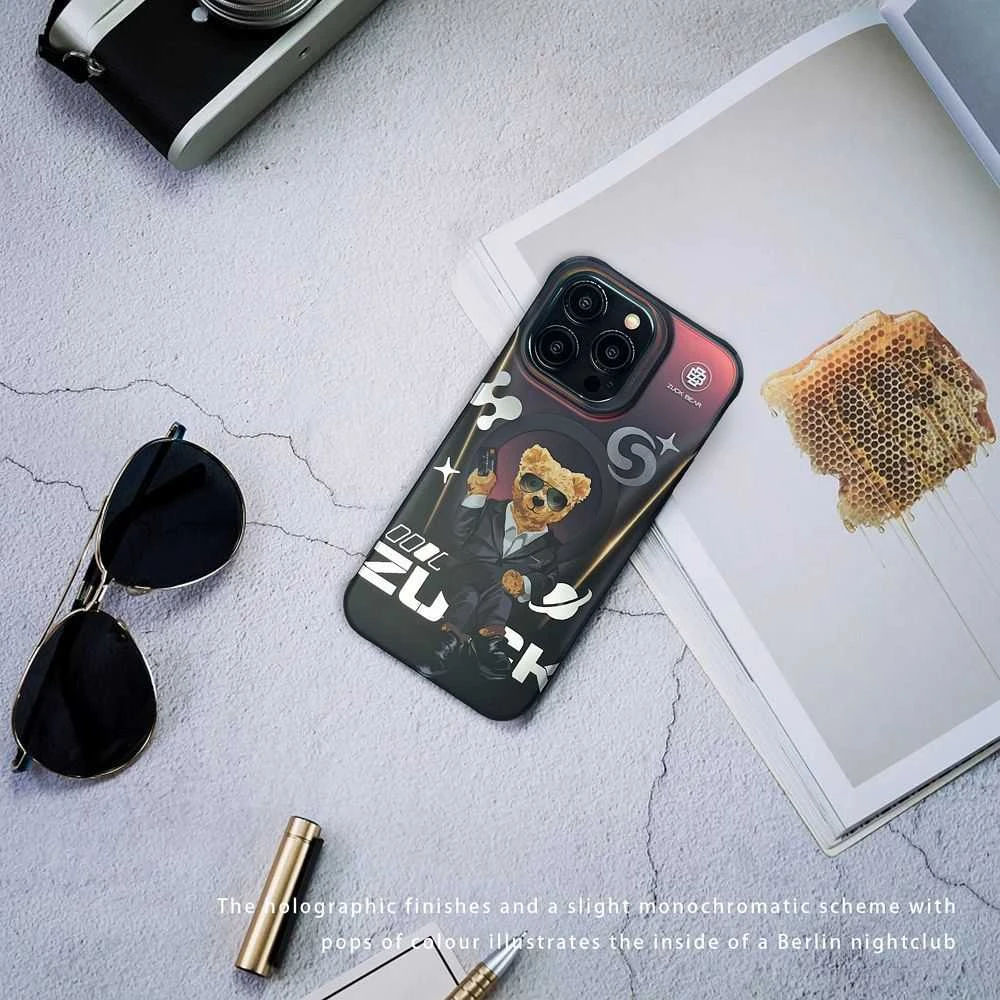 ZUCK BEAR dėklas BERLIN BOSS MAG suderinamas su MagSafe, skirtas IPHONE 16 Pro Max eins suave