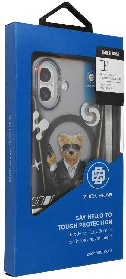 ZUCK BEAR dėklas BERLIN BOSS MAG suderinamas su MagSafe, skirtas IPHONE 16 Pro Max eins suave