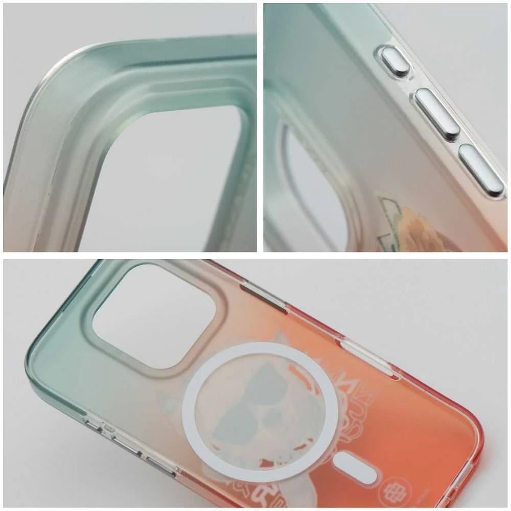 Oranžinis ZUCK BEAR dėklas HAROLD MAG, suderinamas su MagSafe, skirtas IPHONE 16 Pro Max, oranžinis