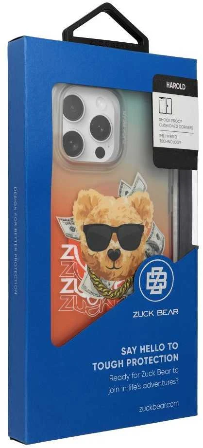 Oranžinis ZUCK BEAR dėklas HAROLD MAG, suderinamas su MagSafe, skirtas IPHONE 16 Pro Max, oranžinis