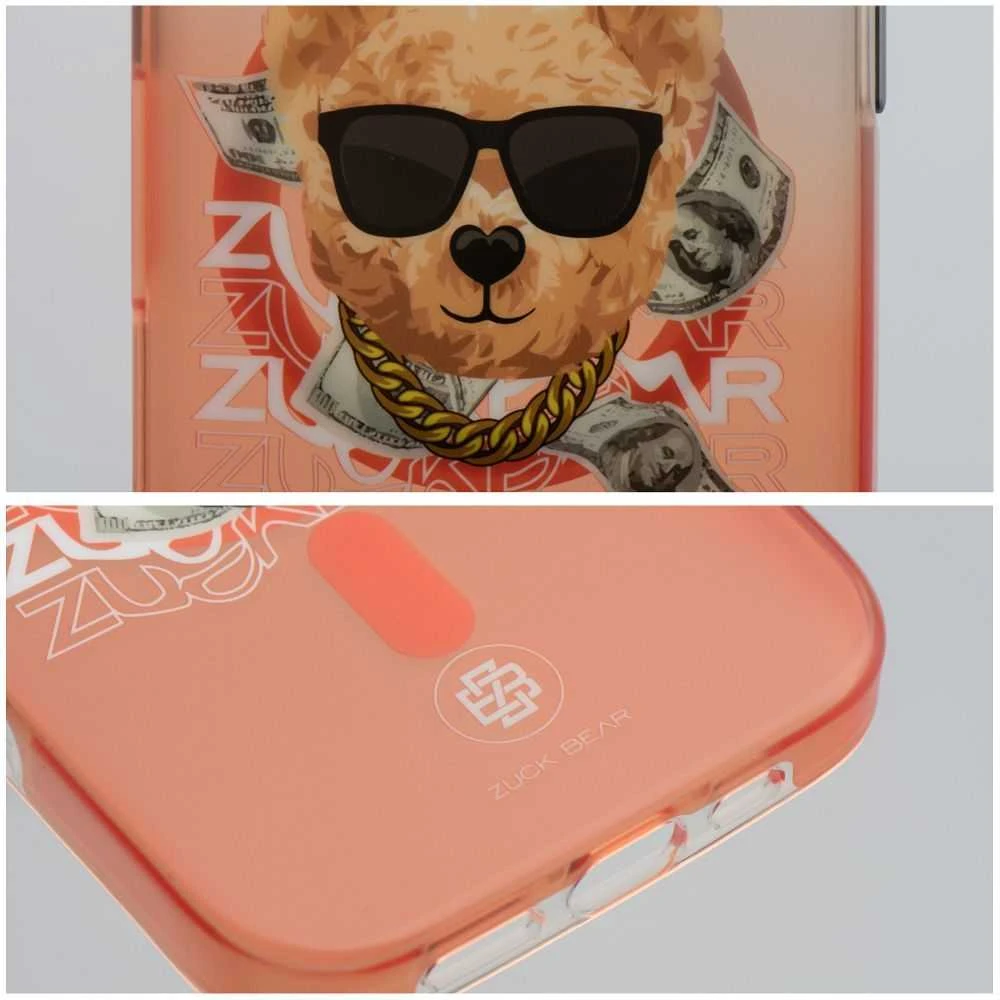 Oranžinis ZUCK BEAR dėklas HAROLD MAG, suderinamas su MagSafe, skirtas IPHONE 16 Pro Max, oranžinis