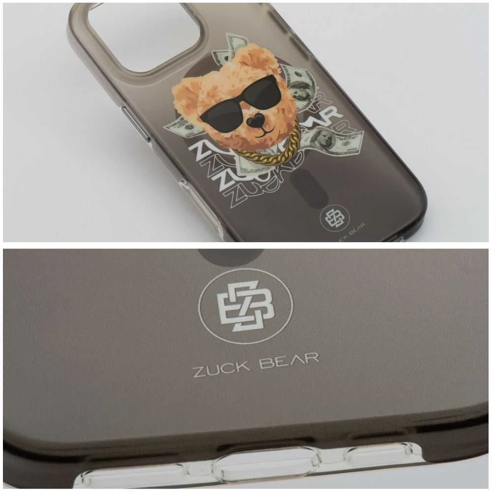 ZUCK BEAR dėklas HAROLD MAG suderinamas su MagSafe, skirtas IPHONE 16 juodas