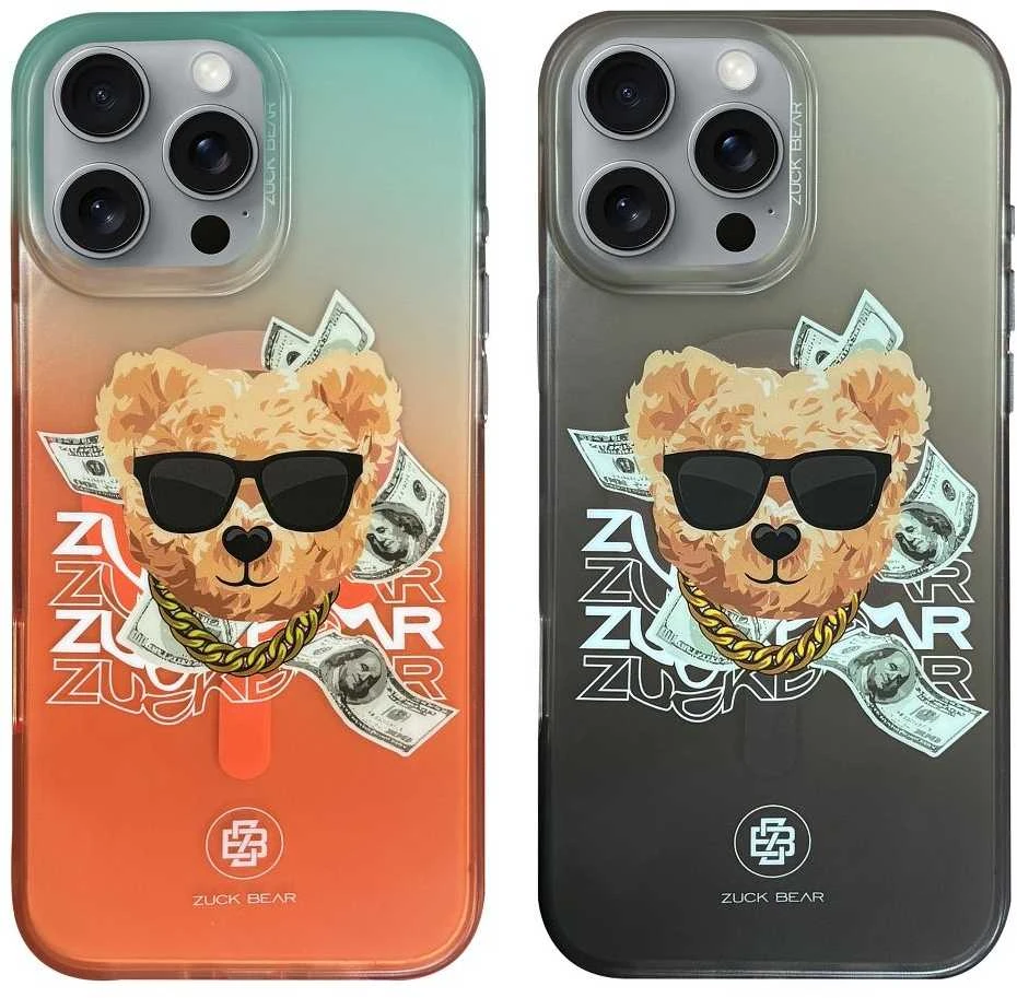 Oranžinis ZUCK BEAR dėklas HAROLD MAG, suderinamas su MagSafe, skirtas IPHONE 16, oranžinis