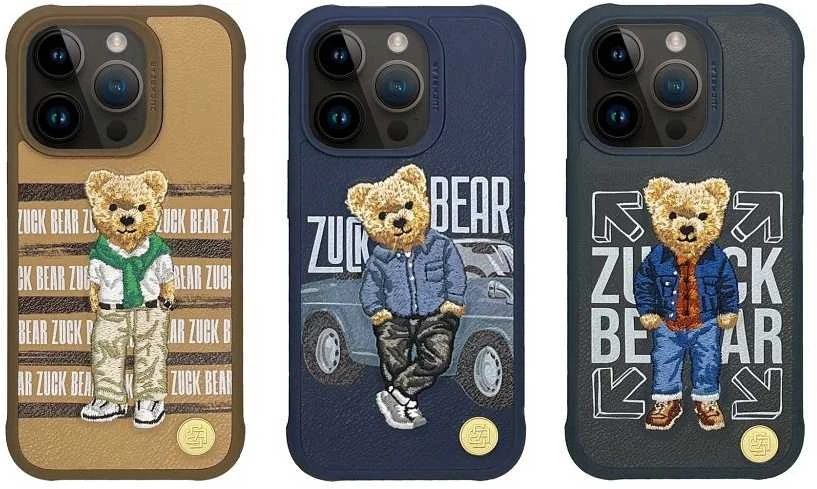 ZUCK BEAR dėklas SAN FRANCISCO FORTUNE, skirtas IPHONE 15 Pro socialinei vibracijai
